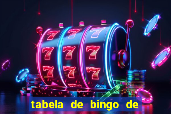 tabela de bingo de 1 a 100